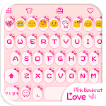 Cover Image of Télécharger Pink Knot Love Emoji Keyboard 1.2 APK