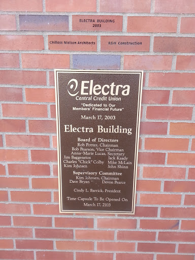 Electra Building Plaque