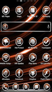 Lastest CrystalX HD Multi Theme Orange APK for Android