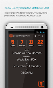 Cleveland Football Alarm Pro Screenshots 0