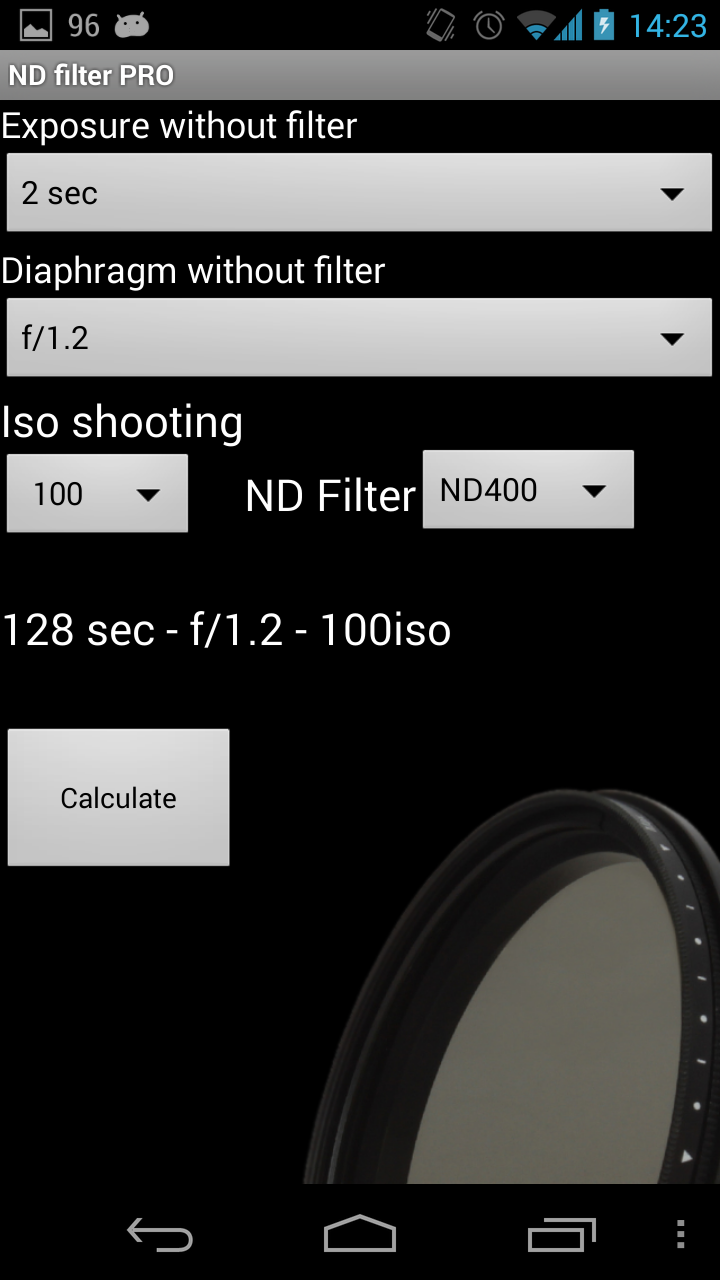 ND Filter PRO Screen 1