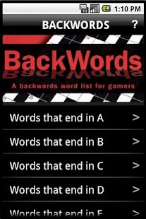 Download BackWords for Gamers APK
