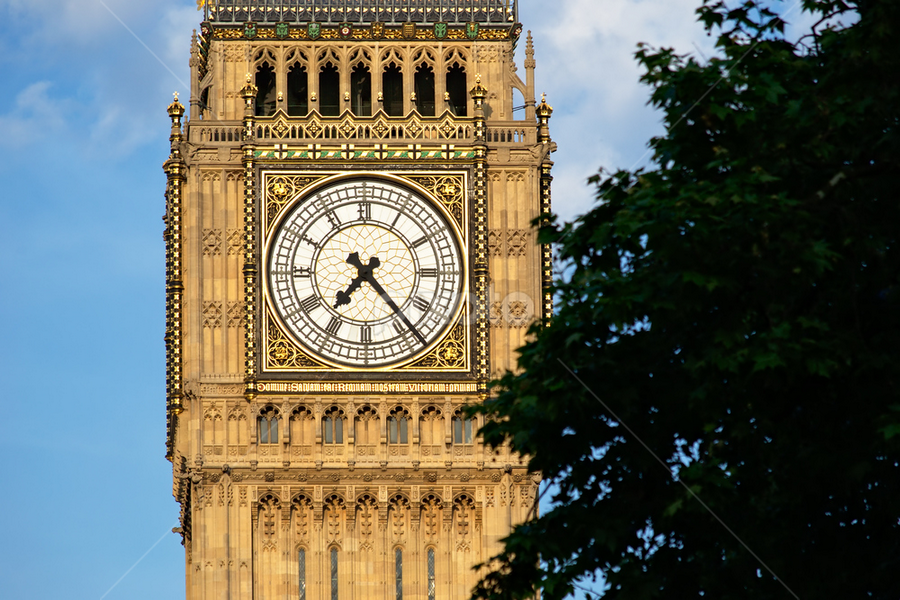 Palace of Westminster Clock Tower by Dunstan Vavasour - Buildings & Architecture Public & Historical