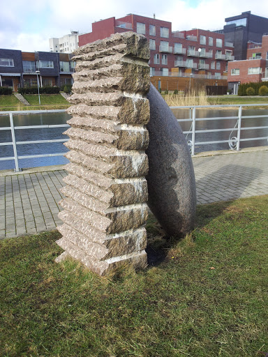 Stone Egg Sculpture