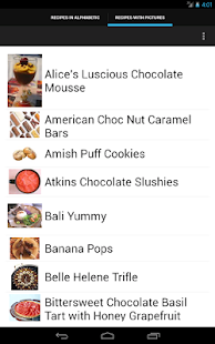 Chocolate recipes Screenshots 0