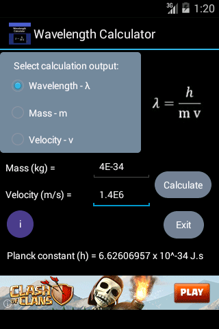 Wavelength Calculator Free