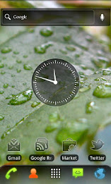 Elegant Gloss Clock Widget poster 1
