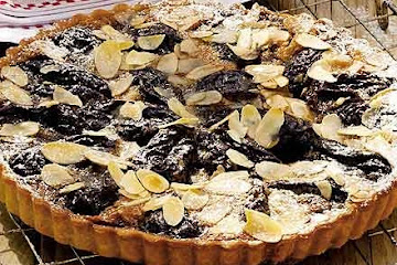Prune & nut tart