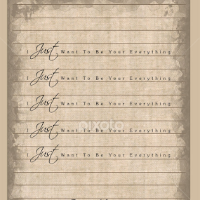 just wanna by Arifin Pane - Typography Quotes & Sentences