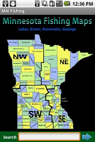 Android application Minnesota Fishing Maps - 20K screenshort