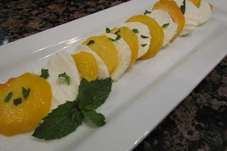 Peach Caprese Salad with Balsamic Reduction