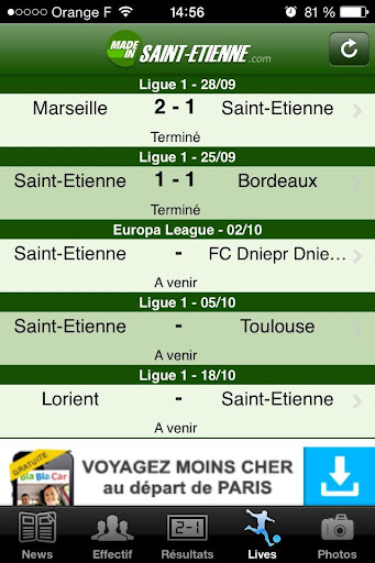 【免費運動App】Foot Saint-Etienne-APP點子