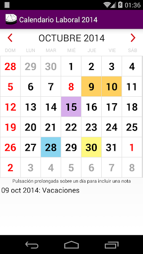 Calendario 2015 Perú AdFree