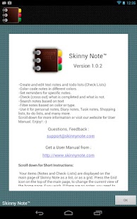 SkinnyNote Notepad
