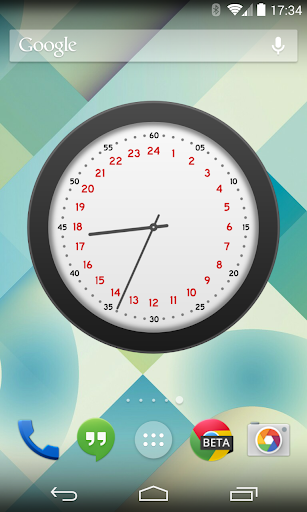 Topper 24 Hour Analog Clock