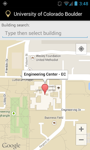 Campus Map for CU Boulder