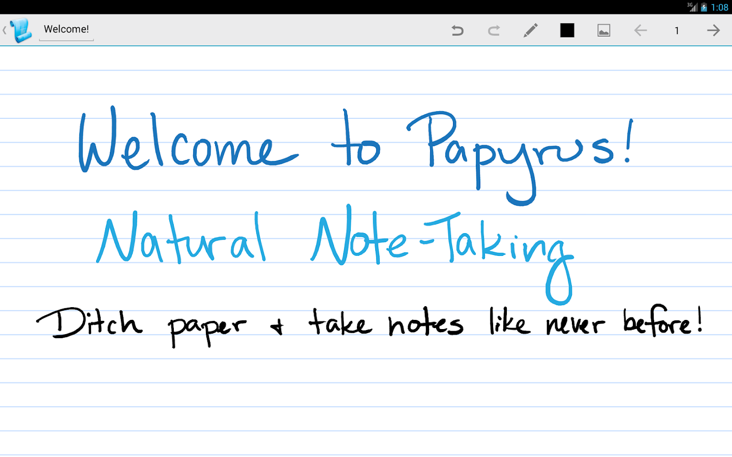 Papyrus - Natural Note Taking - screenshot