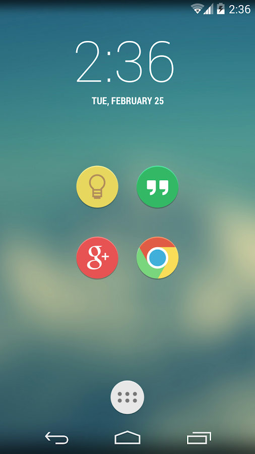 FLATEE APEX/NOVA/ADW THEME - screenshot