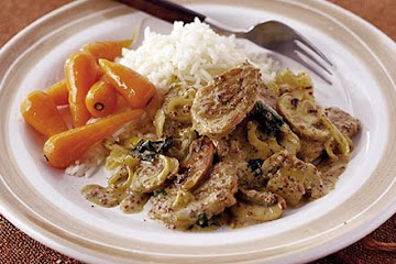 Creamy mustard pork