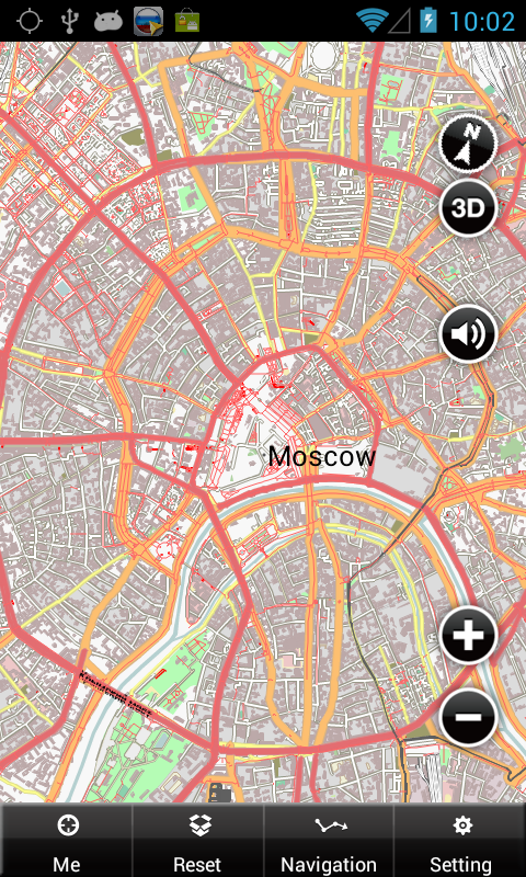 Moscow Offline Map Screen 2