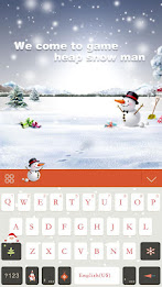 Snowflake Theme-Emoji Keyboard poster 1