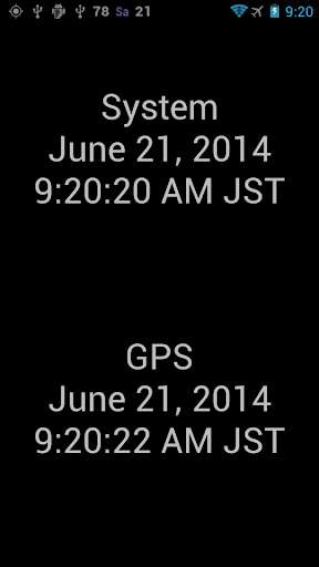 GPSによる日付と時刻