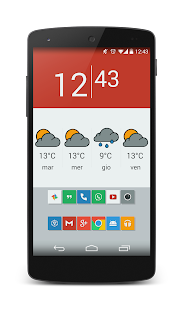Free Download Naxos Flat UI Zooper Skin APK