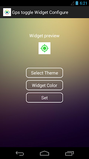 Gps toggle Widget