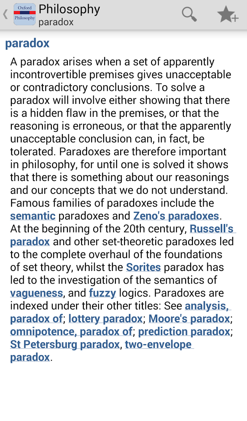 Oxford Philosophy Dictionary Screen 3
