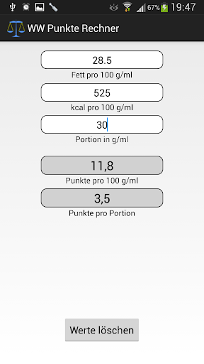 【免費健康App】WW Punkte Rechner-APP點子