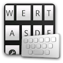 MonochromeWhite keyboard skin logo