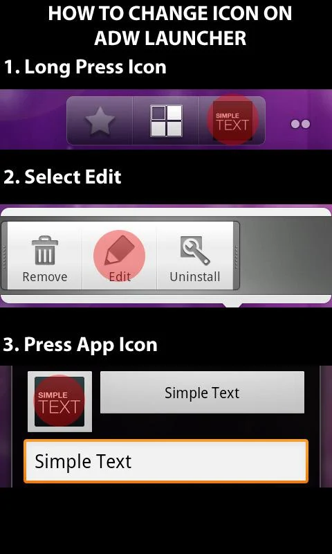 Simple Text-Text Icon Creator - screenshot