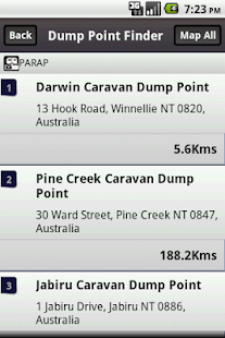 Australian Dump Point Finder Screenshots 2
