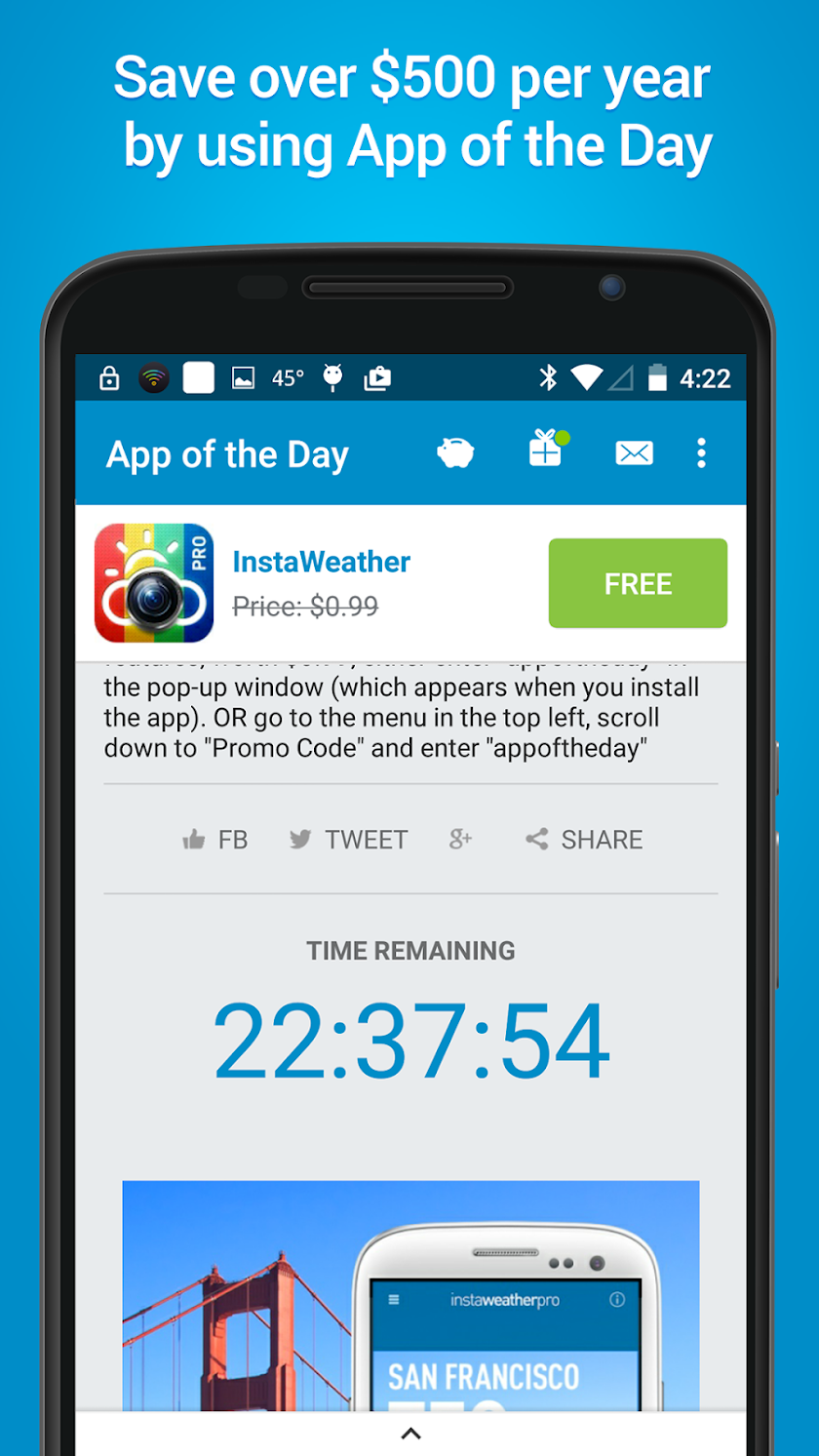 App of the Day - 100% Free Screen 3