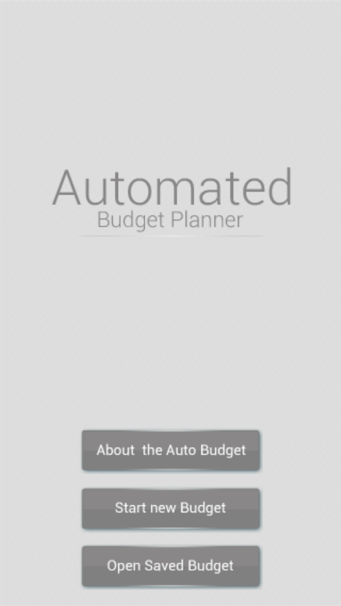 Android application Automated Budget Planner Pro screenshort