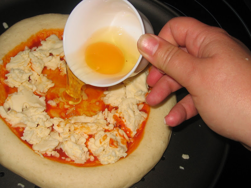Pizza con huevo La cocina de ile