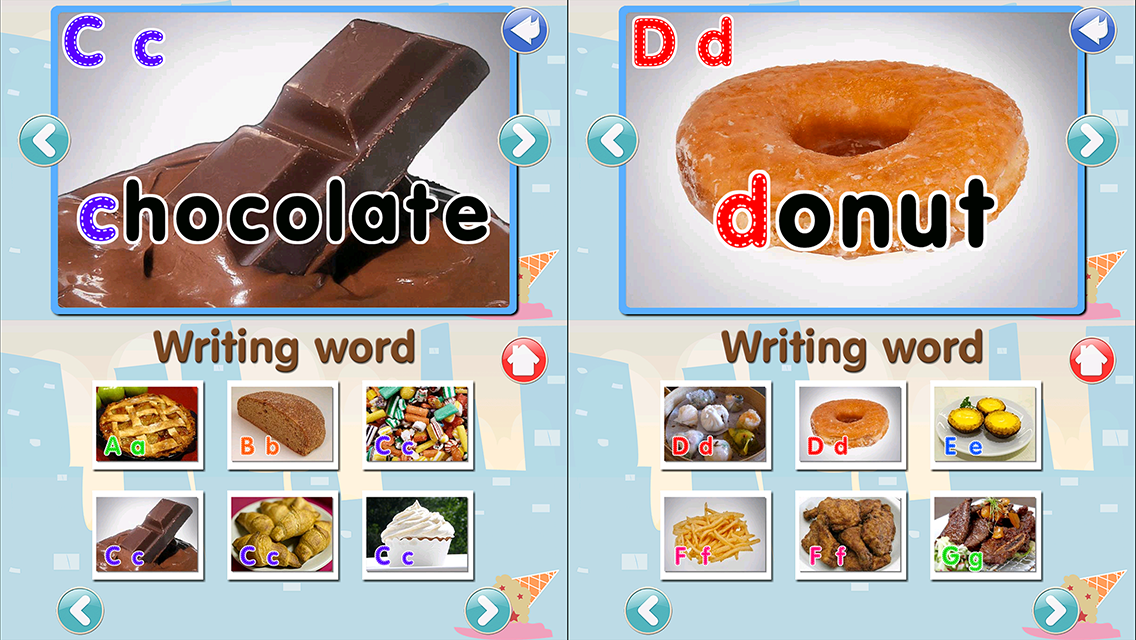 ABC Food Flashcard Read Write Android Apps on Google Play