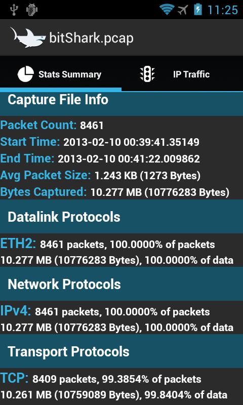    bitShark- screenshot  