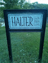 Halter Park Sign