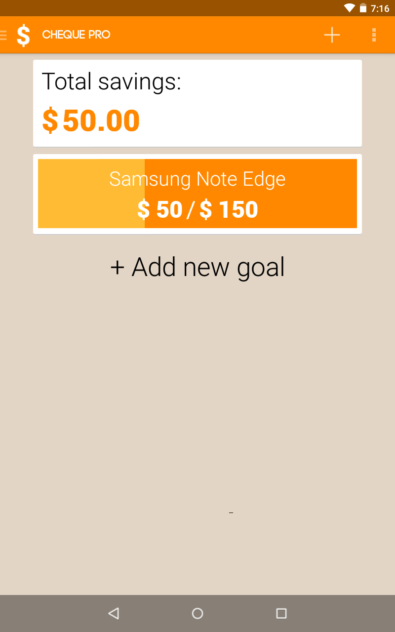 Cheque Pro (Budget Planner) Screen 3