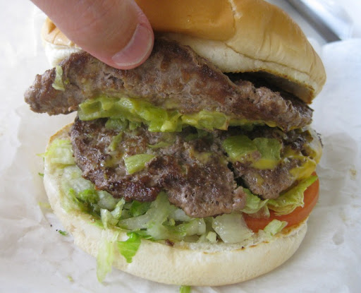 Green Chile Double-Cheesburger at Lotaburger