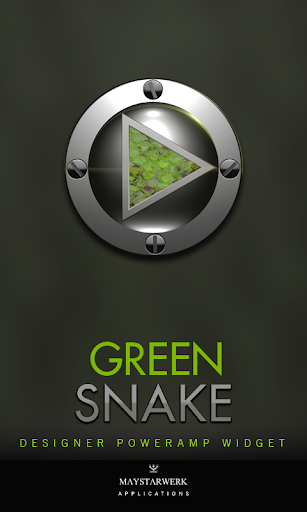 Poweramp Widget Green Snake
