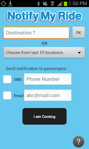 Notify My Ride - Carpool apps