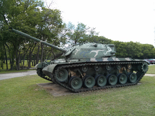 Camouflage Tank at Texas National Guard