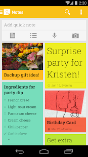 Google Keep - screenshot thumbnail