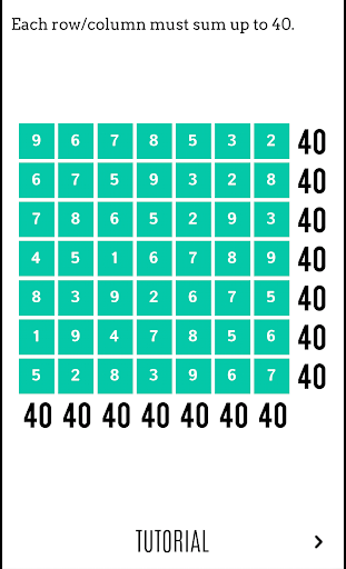 【免費解謎App】40 Sum - Addition Sudoku-APP點子