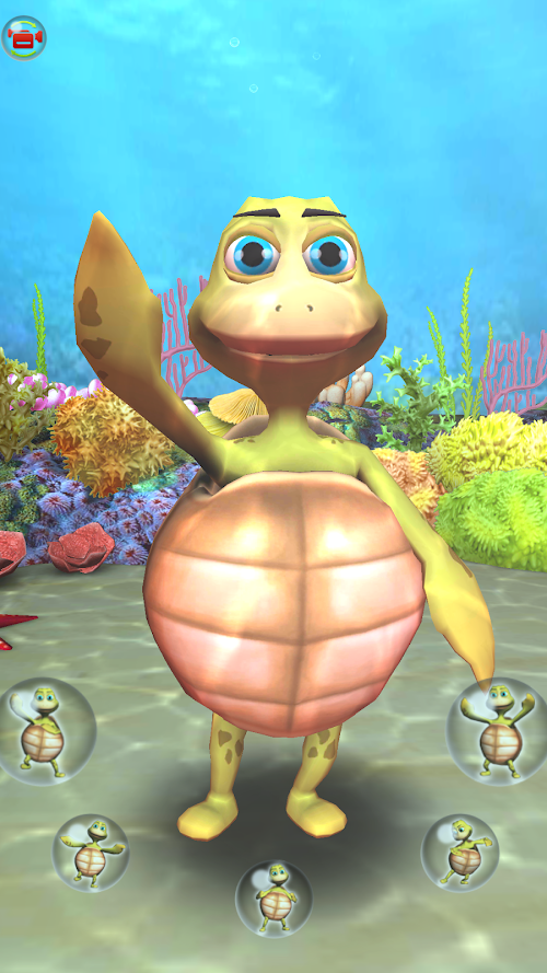 Android application Talking Turtle 3D screenshort
