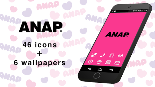 アイコンきせかえ-アナップ ANAP）オシャレな壁紙付き♪