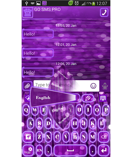 免費下載娛樂APP|GO SMS Purple Neon app開箱文|APP開箱王