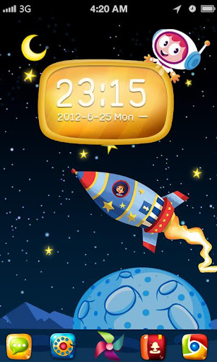 Space Flight GO Launcher Theme